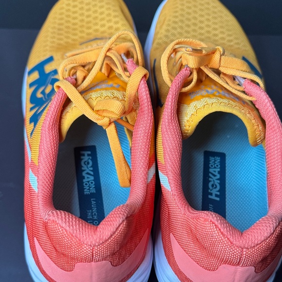Hoka Rocket X - Orange and Yellow Lightweight Sneakers Athletic Sz 10 M & 11.5 W - Picture 6 of 10